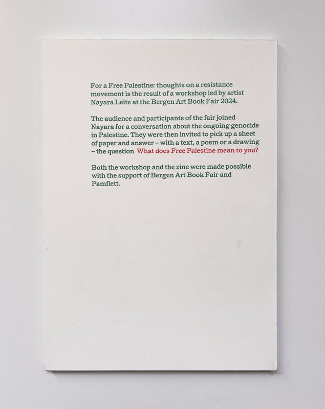Nayara Leite - For a Free Palestine: thoughts on a resistance mo
