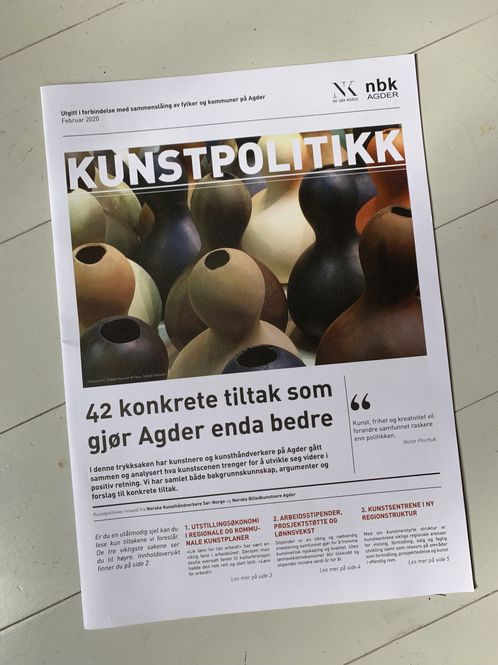 Hovedbilde Kunstpolitikk - 42 konkrete forslag som gjør ...